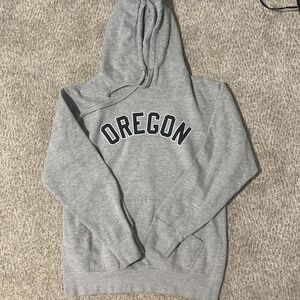 grey Oregon hoodie